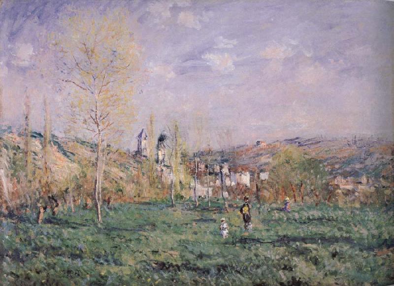 Claude Monet Springtime in Vetheuil Norge oil painting art